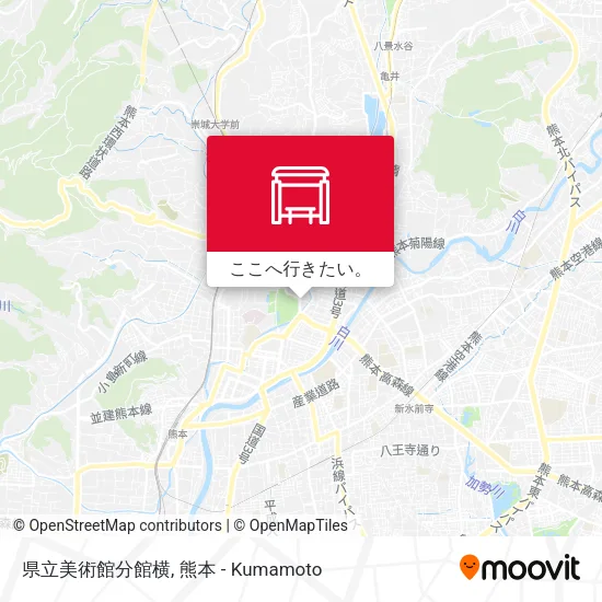 県立美術館分館横地図