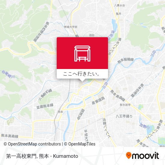 第一高校東門地図