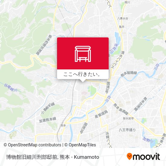 博物館旧細川刑部邸前地図