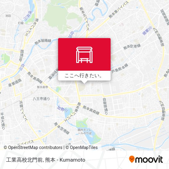 工業高校北門前地図