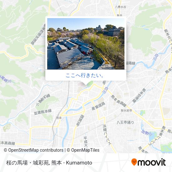 桜の馬場・城彩苑地図