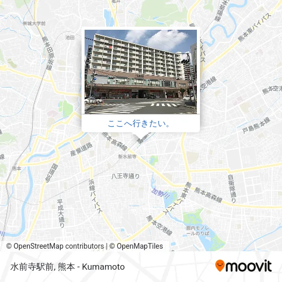 水前寺駅前地図
