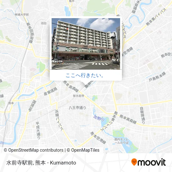 水前寺駅前地図