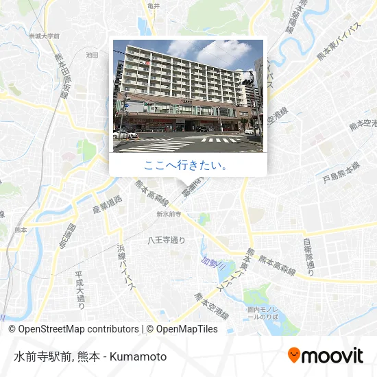 水前寺駅前地図