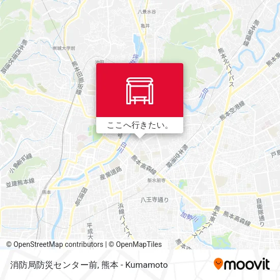 消防局防災センター前地図