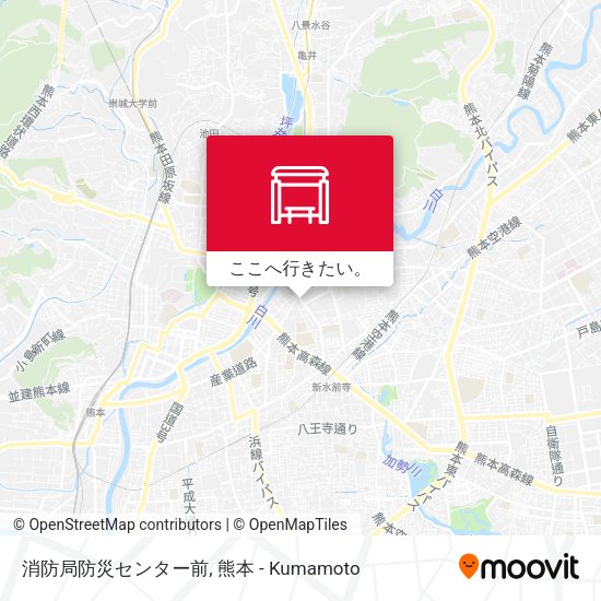 消防局防災センター前地図
