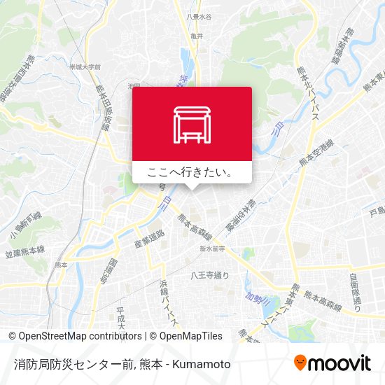 消防局防災センター前地図