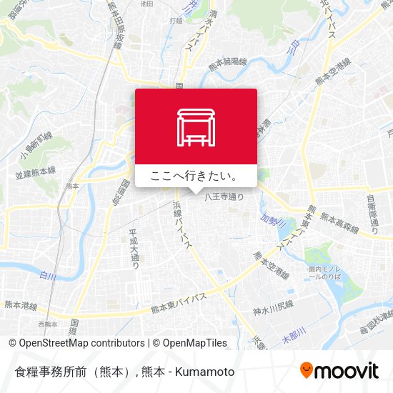 食糧事務所前（熊本）地図