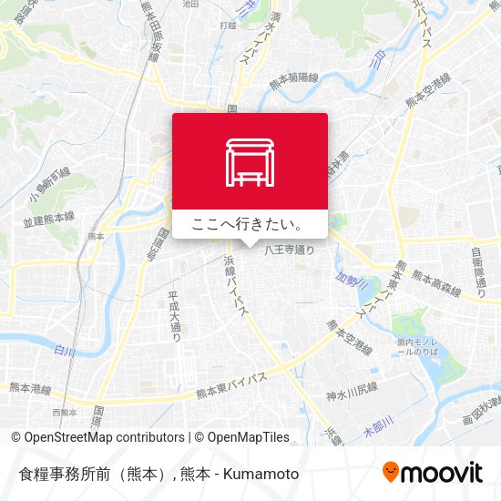 食糧事務所前（熊本）地図