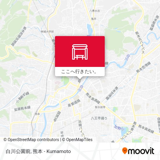 白川公園前地図
