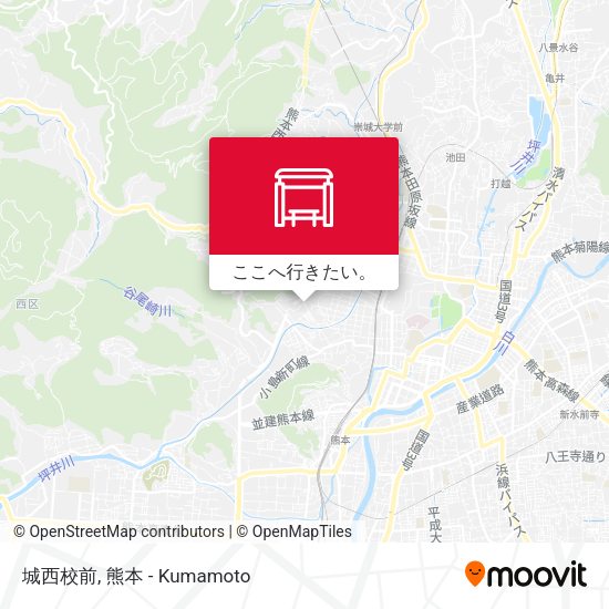 城西校前地図
