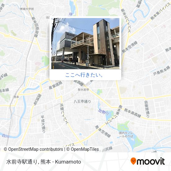 水前寺駅通り地図