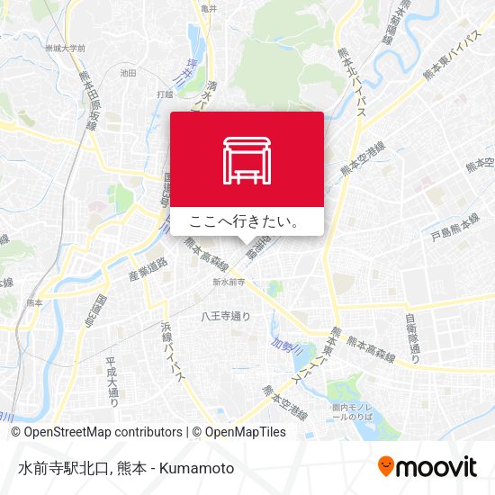 水前寺駅北口地図