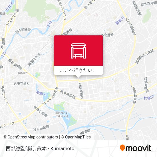 西部総監部前地図