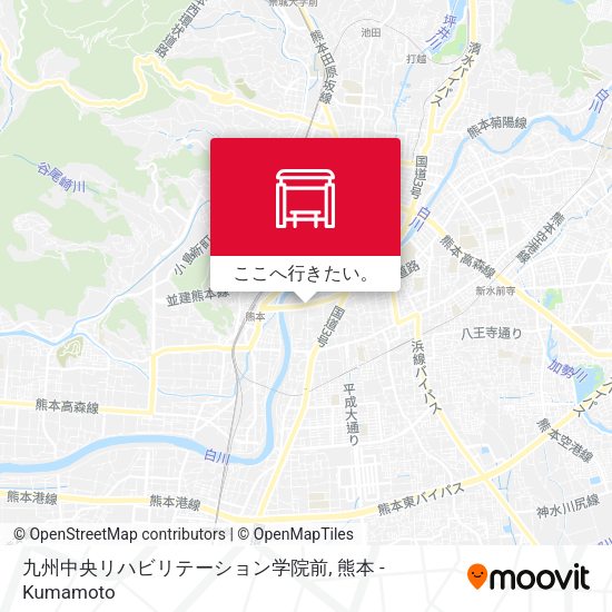 九州中央リハビリテーション学院前地図