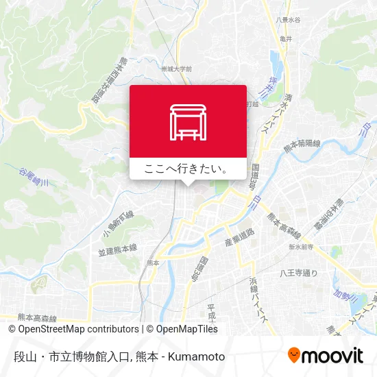 段山・市立博物館入口地図