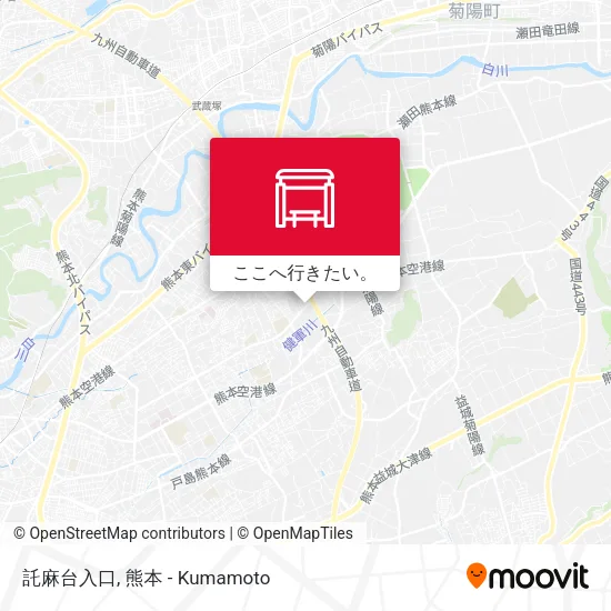 託麻台入口地図