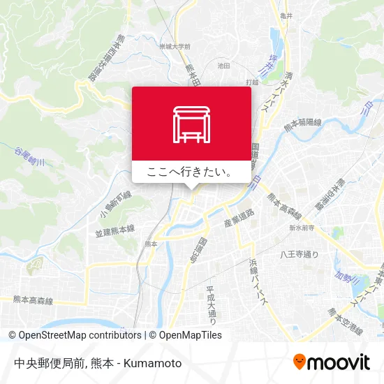 中央郵便局前地図