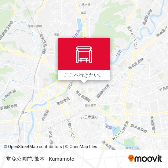 堂免公園前地図