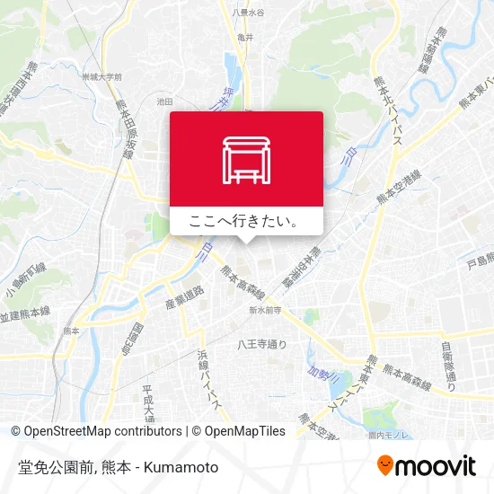 堂免公園前地図