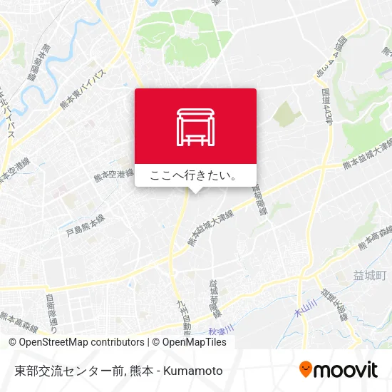 東部交流センター前地図