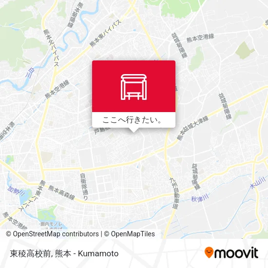 東稜高校前地図