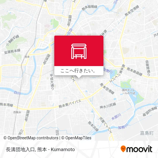 長溝団地入口地図