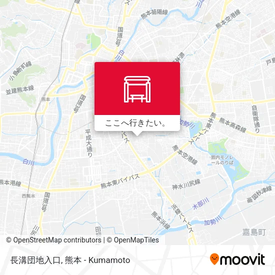 長溝団地入口地図