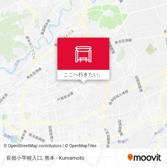 長嶺小学校入口地図