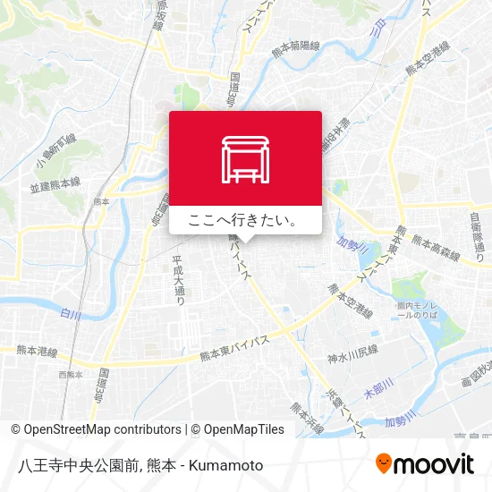 八王寺中央公園前地図