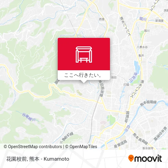 花園校前地図