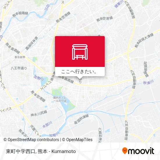 東町中学西口地図