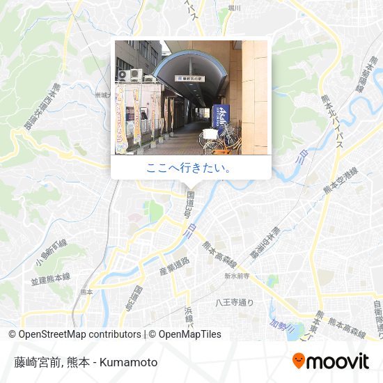 藤崎宮前地図