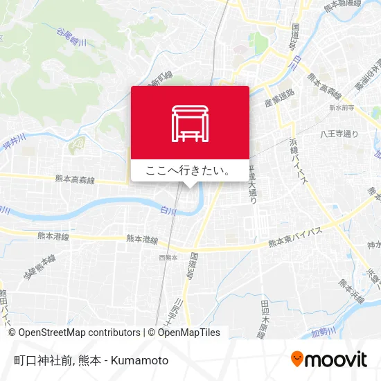 町口神社前地図