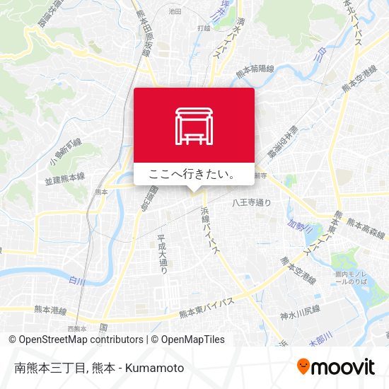 南熊本三丁目地図