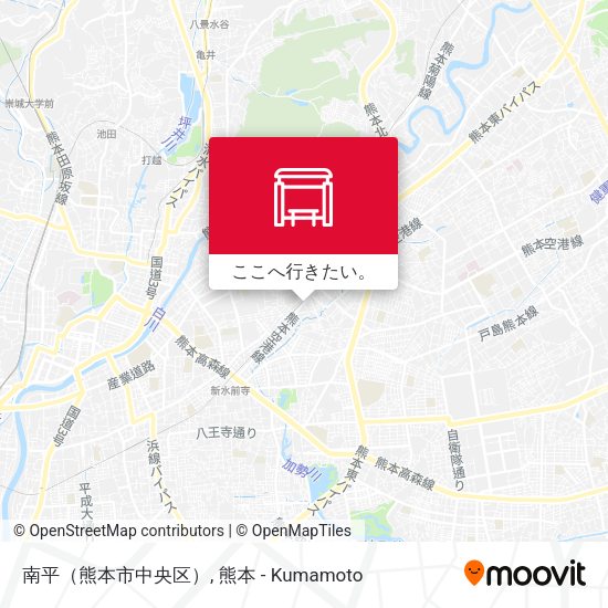 南平（熊本市中央区）地図