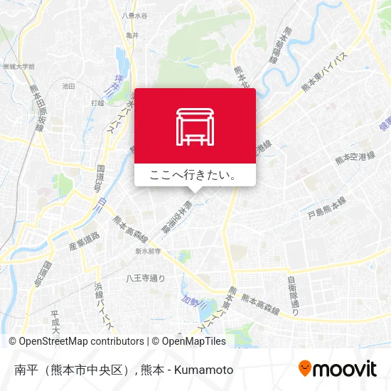 南平（熊本市中央区）地図