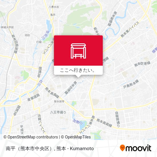南平（熊本市中央区）地図
