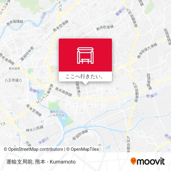 運輸支局前地図