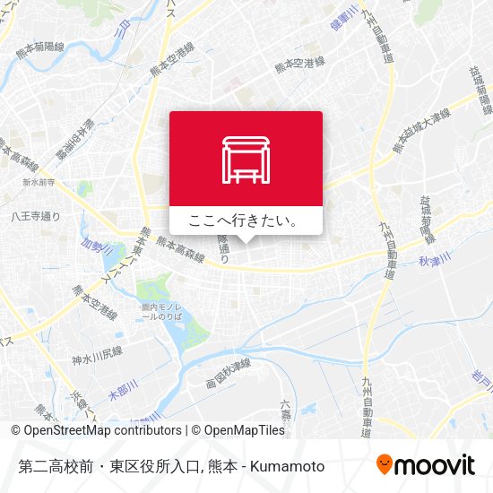 第二高校前・東区役所入口地図