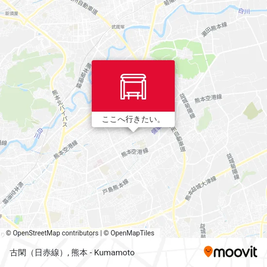 古閑（日赤線）地図