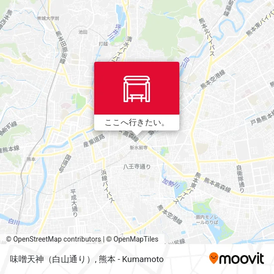 味噌天神（白山通り）地図