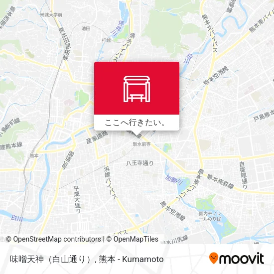 味噌天神（白山通り）地図