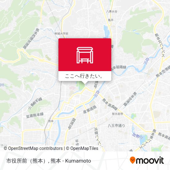 市役所前（熊本）地図