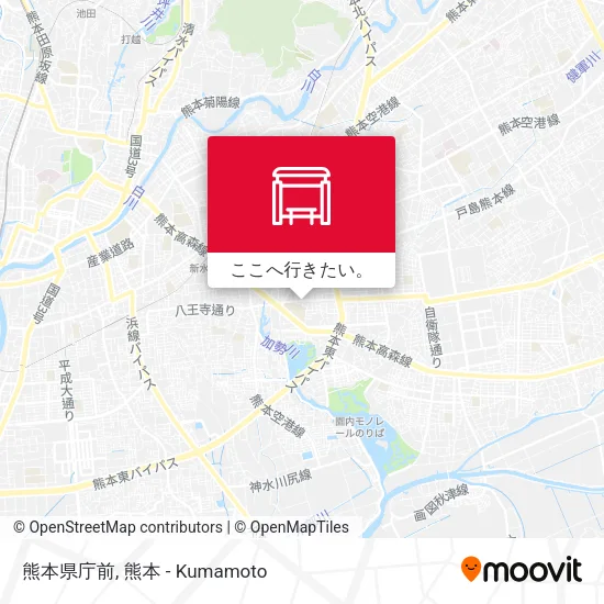 熊本県庁前地図