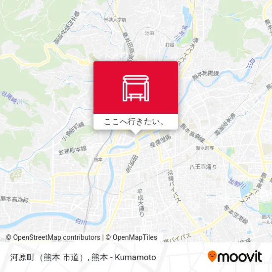 河原町（熊本 市道）地図