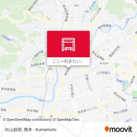 向山校前地図