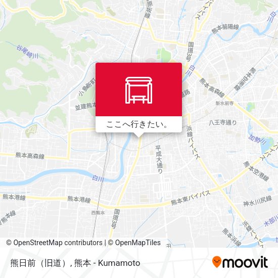 熊日前（旧道）地図