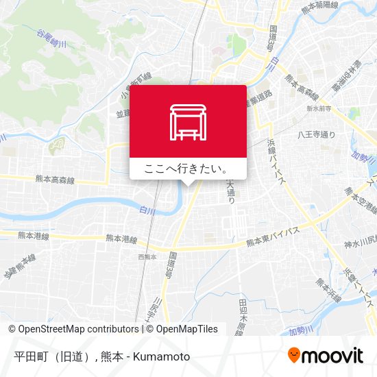 平田町（旧道）地図