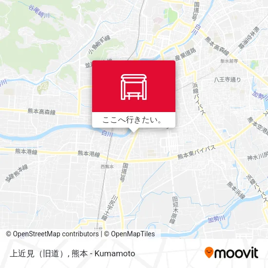 上近見（旧道）地図
